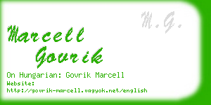 marcell govrik business card